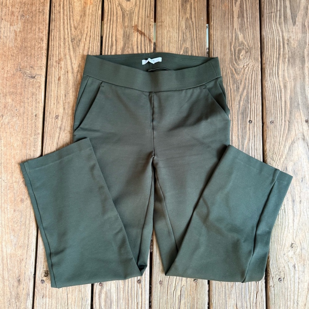 Loft Ponte Straight Crop Pant